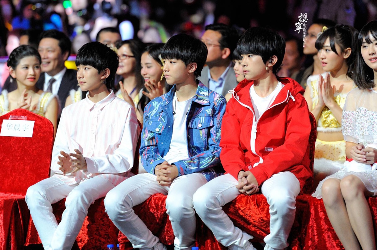 【tfboys】易烊千玺,王俊凯,王源 150413 第15届音乐风云榜 高清 cr.