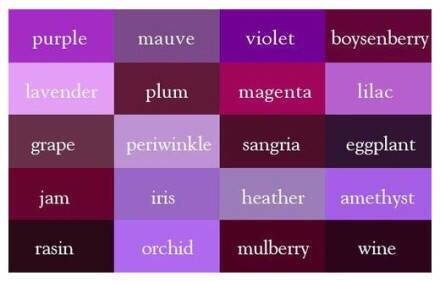颜色,各种紫,purple