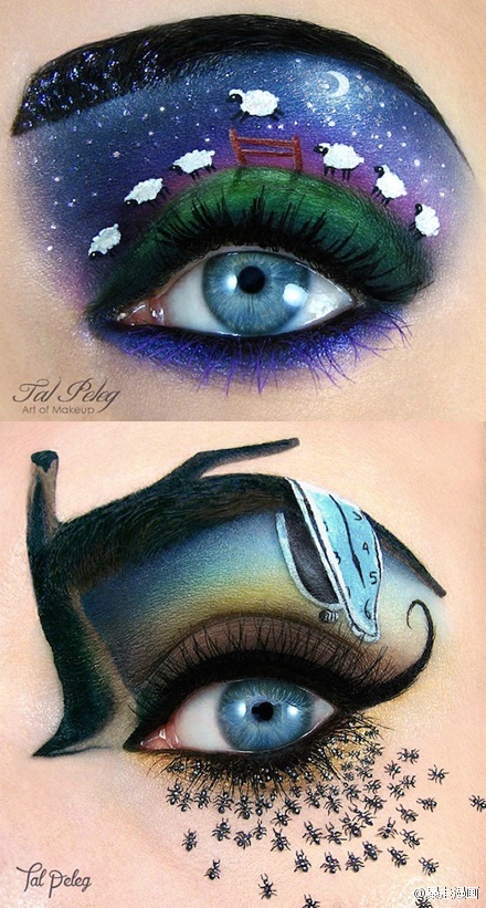 来自以色列的化妆师tal peleg,高逼格眼影,眼睛上的艺术!