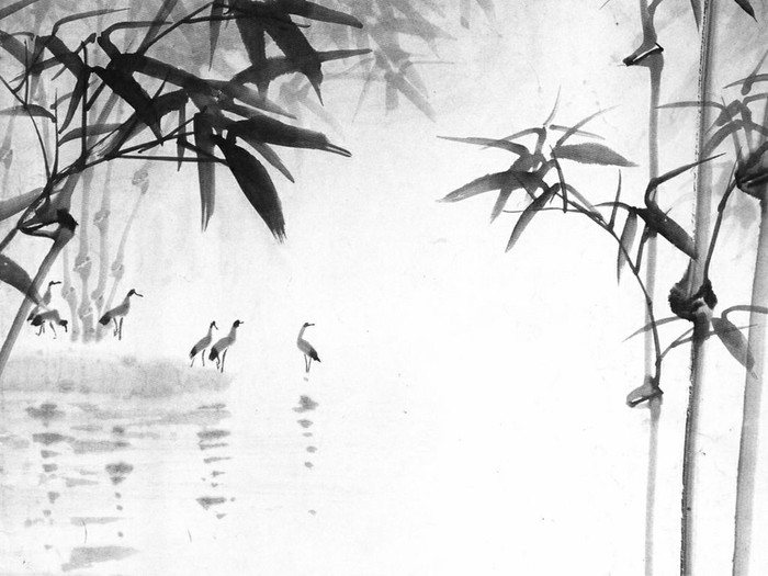素描 花朵涂鸦王国 #梦幻唯美# #古风素材# #水墨# #背景# #古典古韵