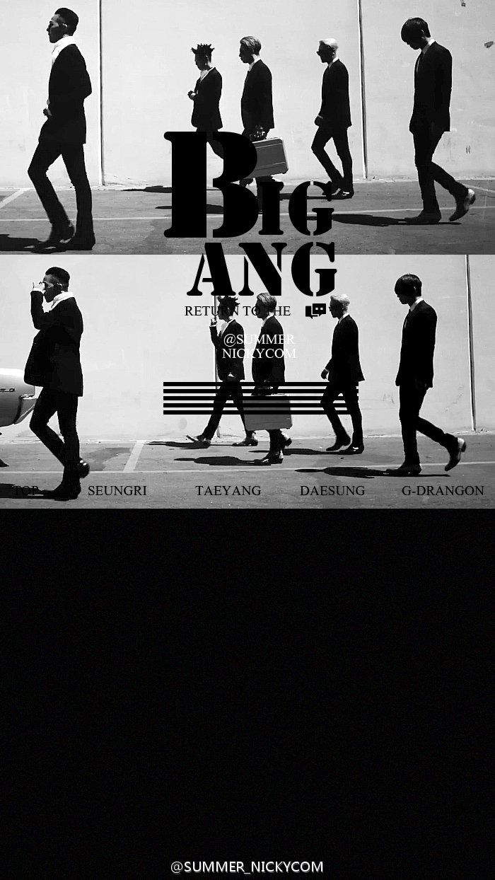 bigbang#强势回归~#黑白#原创壁纸#微博:summer-nikyycom