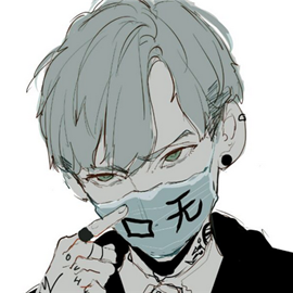 插画动漫 二次元 头像 男