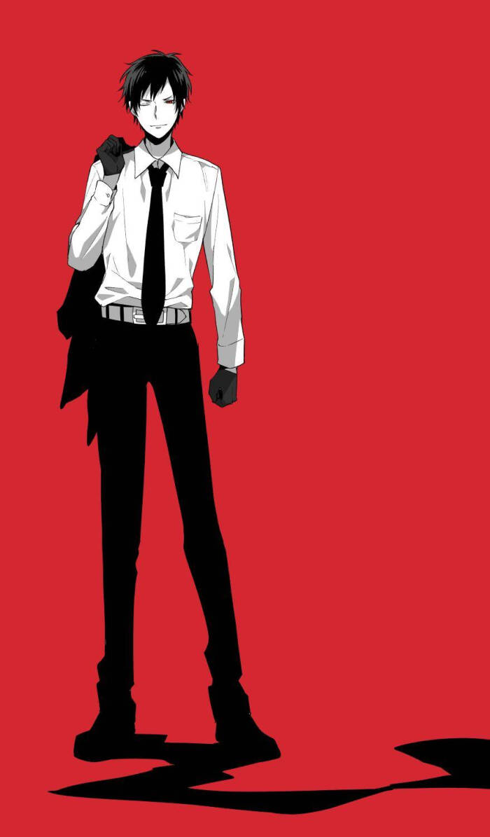 白衬衫 黑手套#无头骑士异闻录#动漫#同人#手绘#插画#壁纸#折原临也