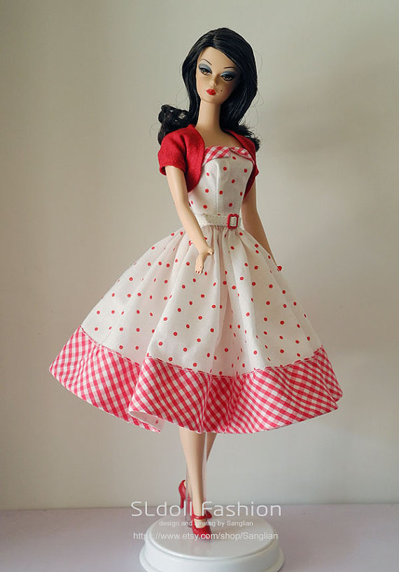 【my芭比】barbie 芭比娃娃:vintage dress with bolero for