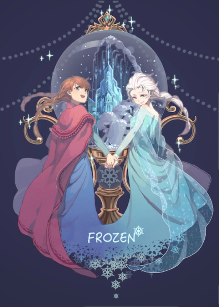 冰雪奇缘 frozen 姐妹 elsa anna