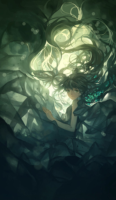 少女,动漫插画, 温暖舒适的手绘插画,非美不爱,色彩淡雅唯美插画人物
