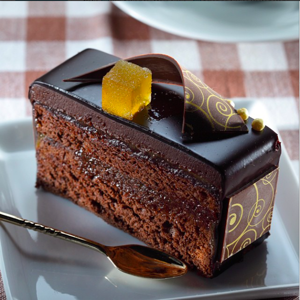巧克力布朗尼蛋糕 甜点 美食