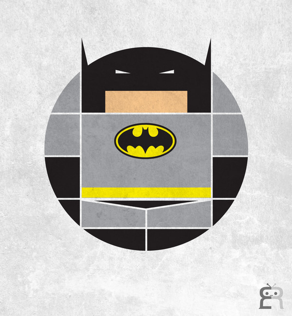 蝙蝠侠头像# 这是一套来自图形设计师edzel rubite的一套圆形卡通