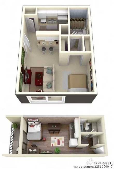 小户型 单间型 样板房 理念 模型 创意 家居 设计 装修