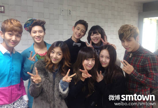 f(x)krystal 郑秀晶 宋茜 luna 雪莉 shinee 温流 泰民 珉豪 钟铉