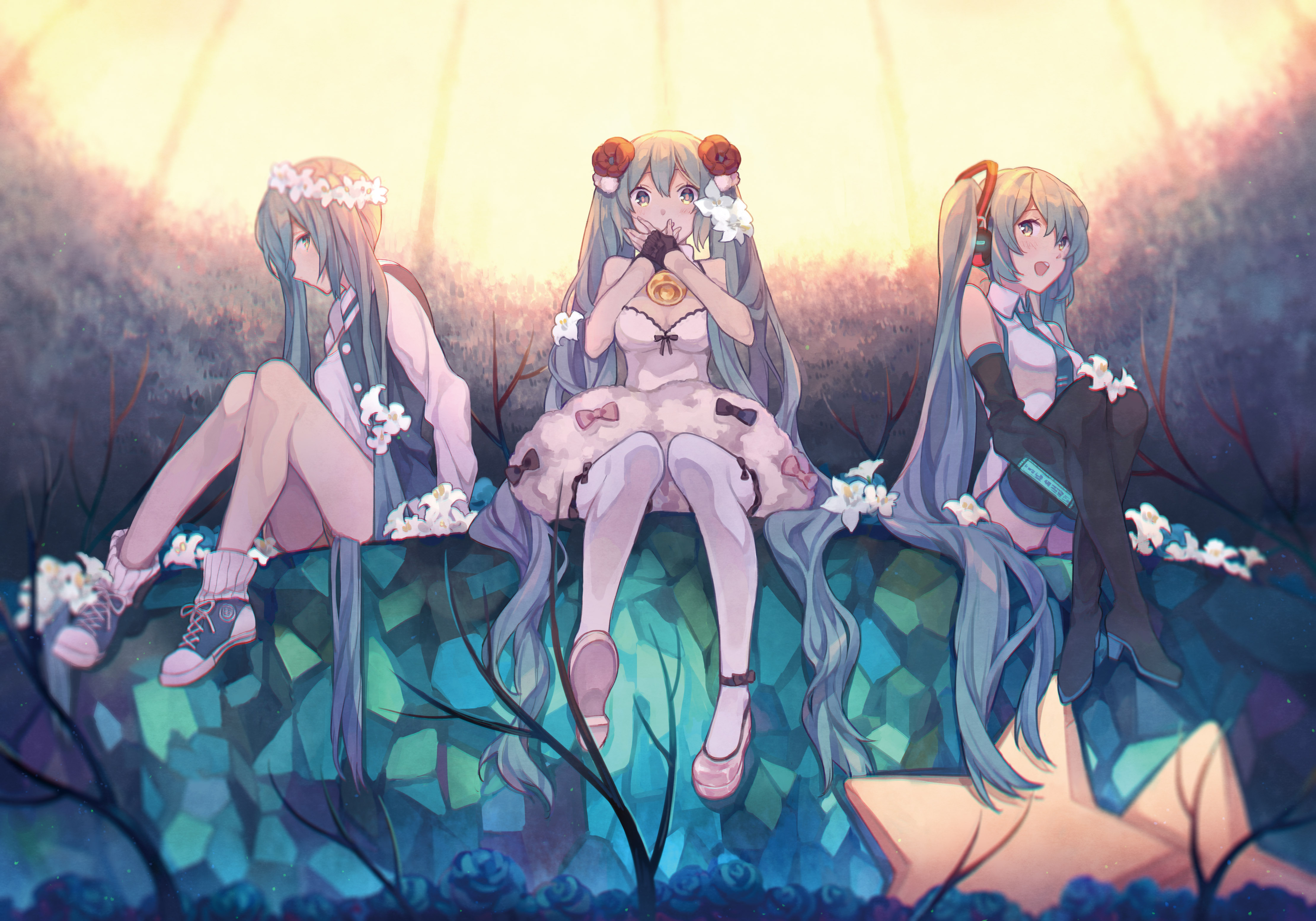 各种美美哒的春初音 初音未来赛高