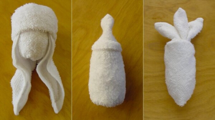 的毛巾在宅男手中只是一坨,而在艺术家手中便可以任何东西,从小动物
