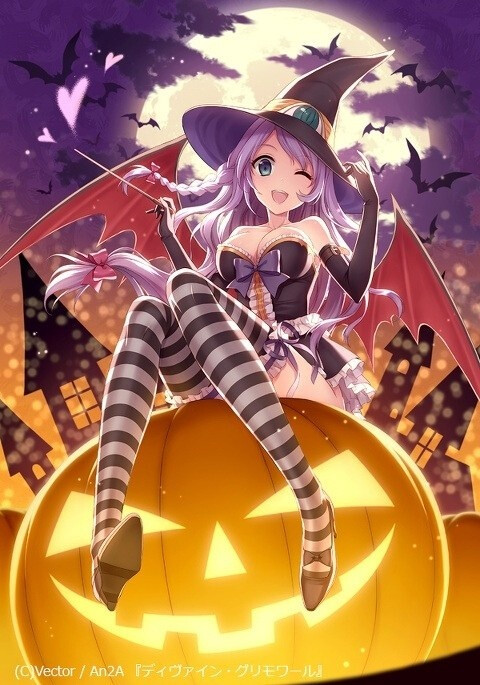 万圣节,南瓜灯笼,魔女