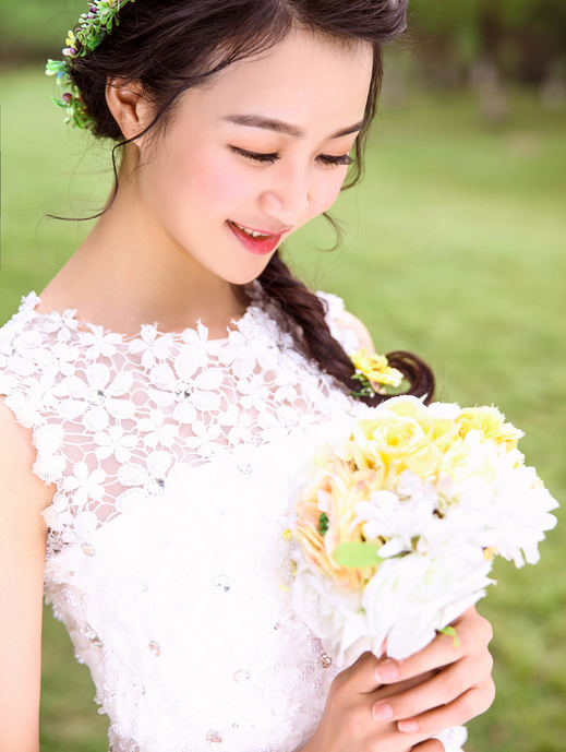小清新浪漫唯美个性优雅婚纱照梦幻新娘