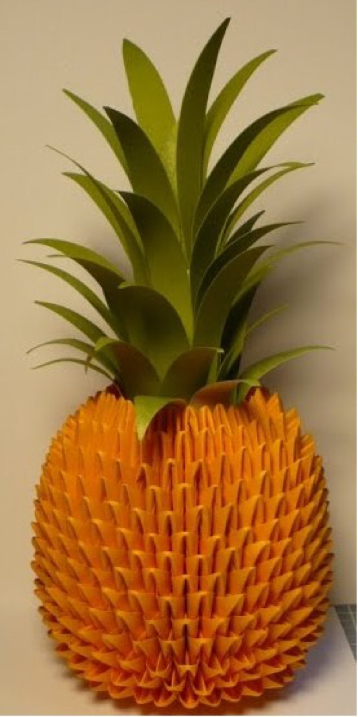 折纸三角插菠萝制作教程   纸艺网