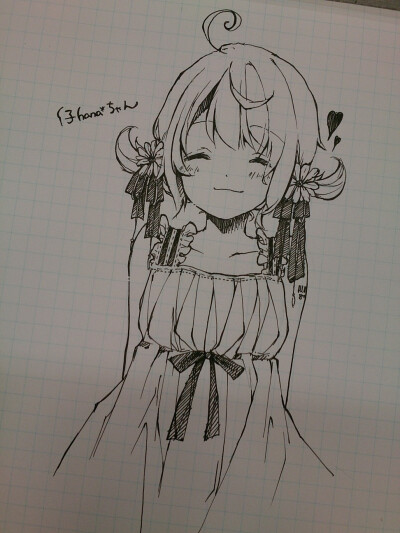 手绘水彩 壁纸插画 头像 线描 线稿素描
