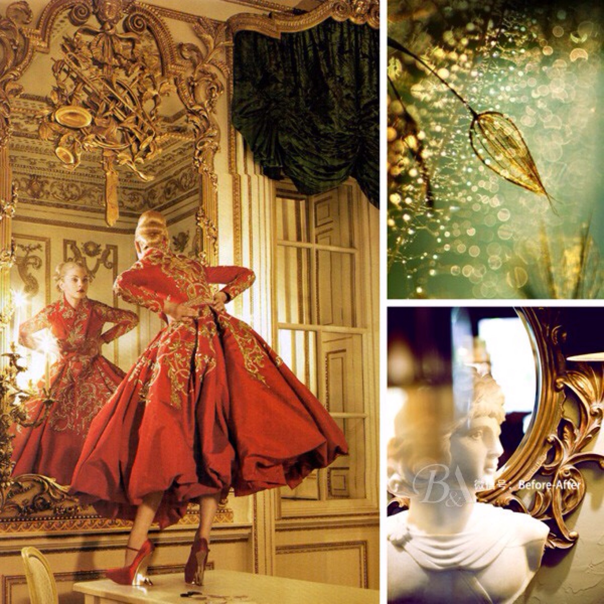 法式宫廷风格带有与生俱来的贵族宫廷色彩,奢华的金色,浓郁的油画