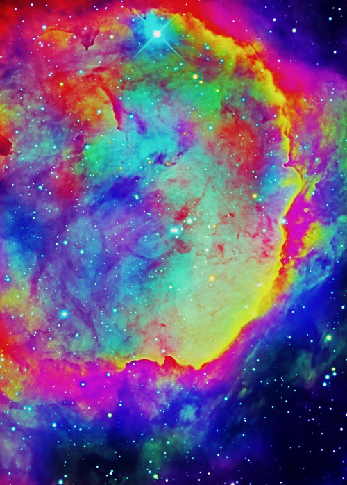 等你"------宇宙星空星辰灿烂天空星云炫彩色彩彩虹手机超高清壁纸