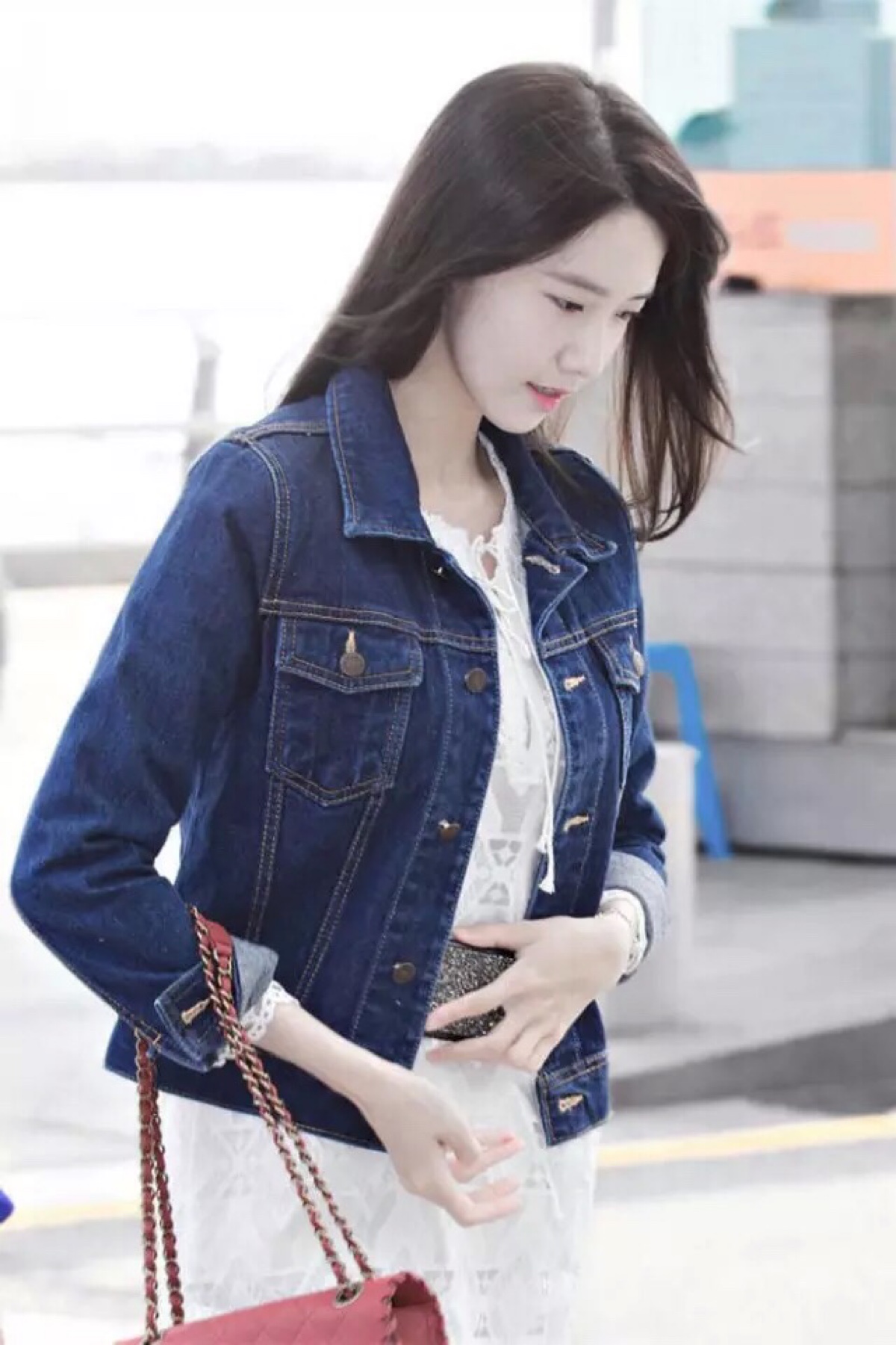 林允儿 林小鹿 yoona 女神 少女时代 机场图