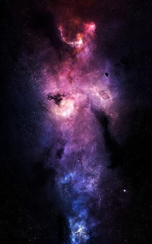宇宙星空星辰灿烂天空星云炫彩色彩彩虹手机超高清壁纸来自优美图