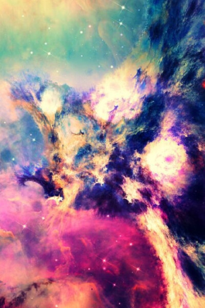 你"------宇宙星空星辰灿烂天空星云炫彩色彩彩虹手机超高清壁纸头像