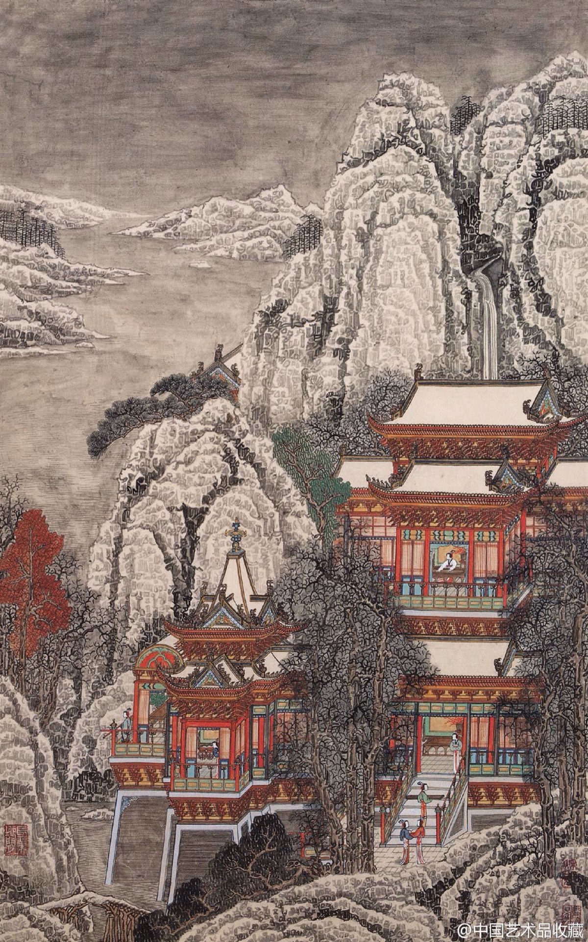 界画自宋代以后日趋式微,因文人画家不擅此道,遂归诸画类之末,几乎目