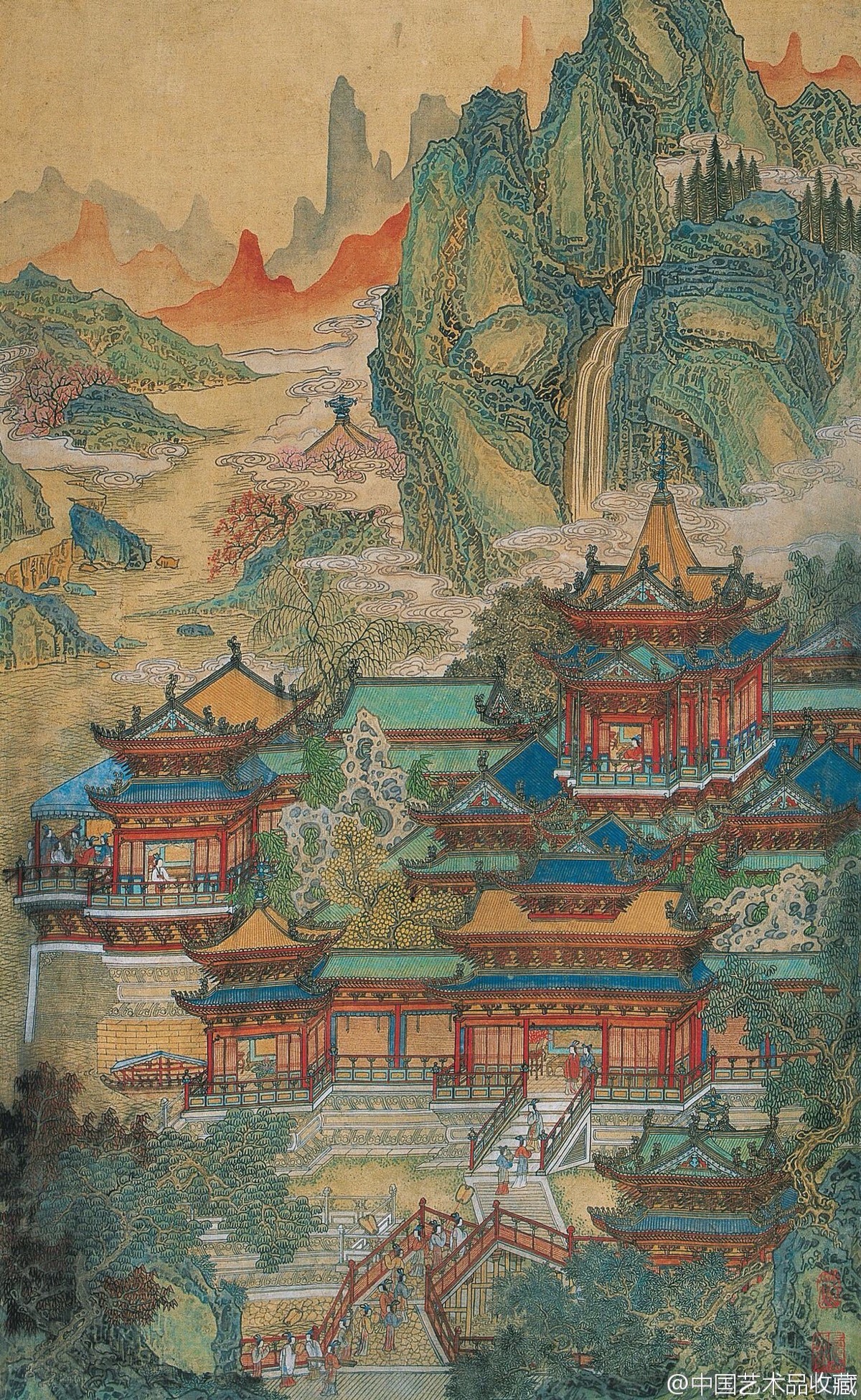 界画自宋代以后日趋式微,因文人画家不擅此道,遂归诸画类之末,几乎目