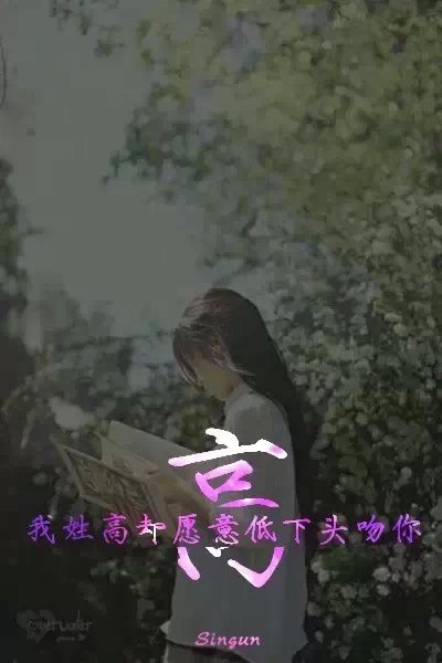 我姓高却愿意低下头吻你