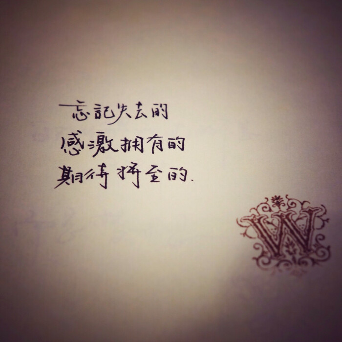 小万写字#忘记失去的 感激拥有的 期待将至的