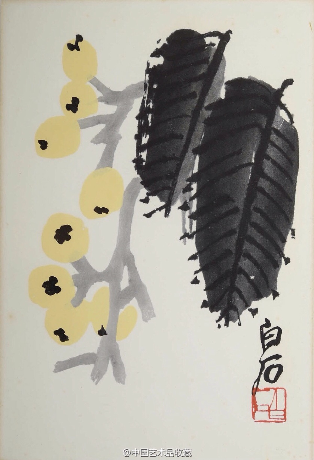 【 齐白石 《齐白石画集》 】册页,纸本设色,31.5×22.