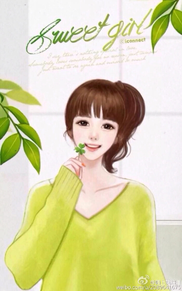 唯美女生头像 壁纸 韩国enakei插画 最喜欢的一款女生头像