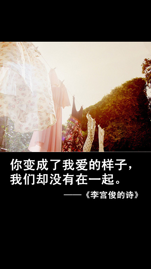 李宫俊的诗图片版,文字图片,三行情书图片,文字控图片.