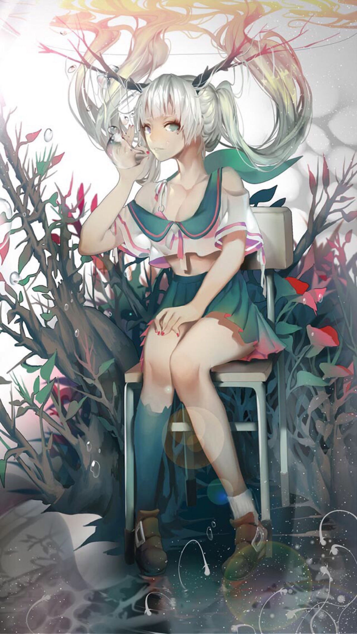 二次元 动漫 萌娘 手绘 壁纸 iphone壁纸 嗯,个人喜欢的动漫素材.