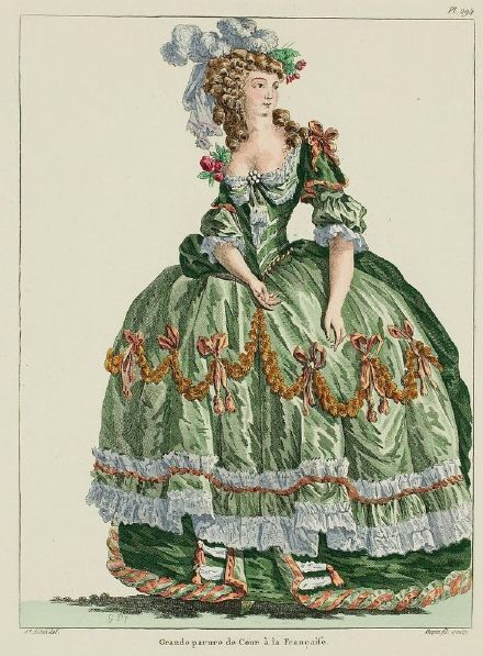18世纪的欧洲宫廷服装.经历17世纪巴洛克…-堆糖,美好