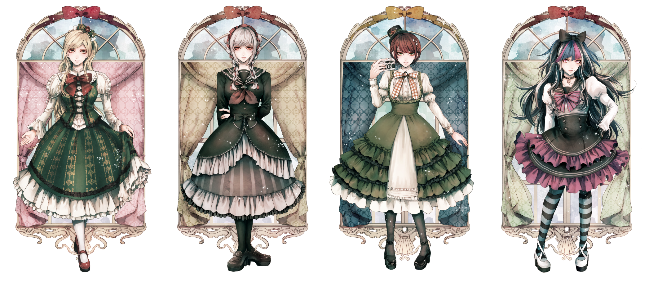 pixiv p站 二次元 动漫 少女 人设 【画师:早柳】