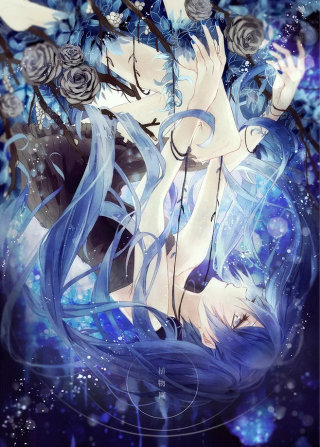 沉溺于水 动漫唯美插画