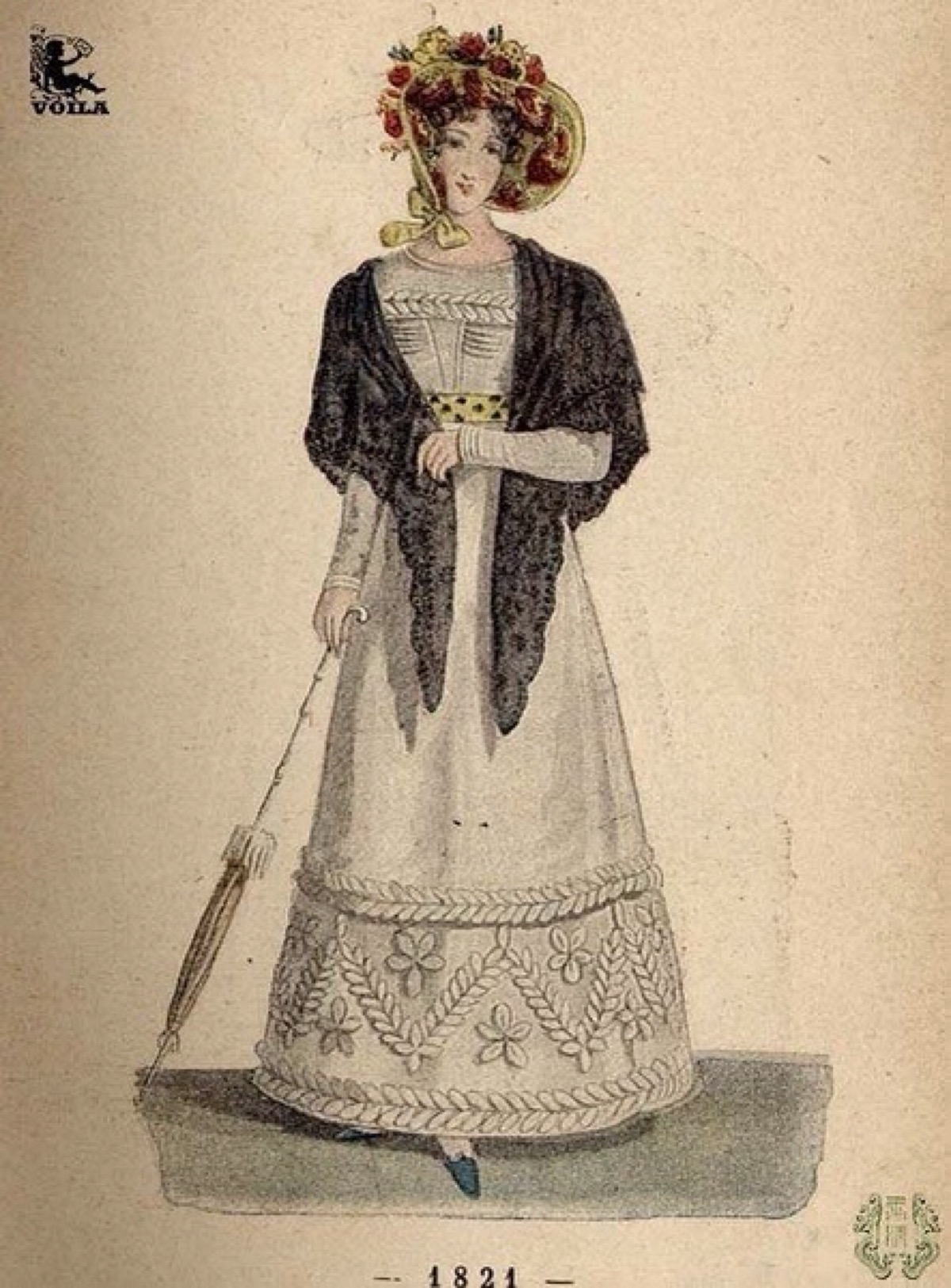 19世纪欧洲女性服饰画赏