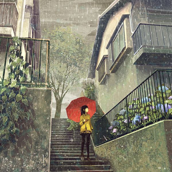 只希望在雨天的街角转头遇见你