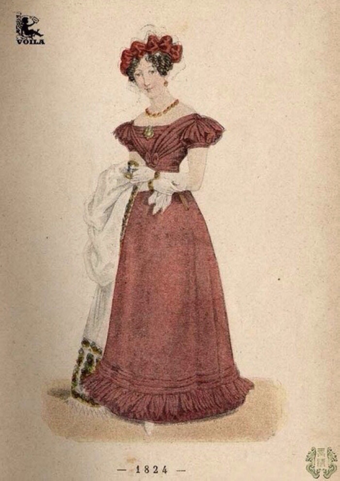 19世纪欧洲女性服饰画赏