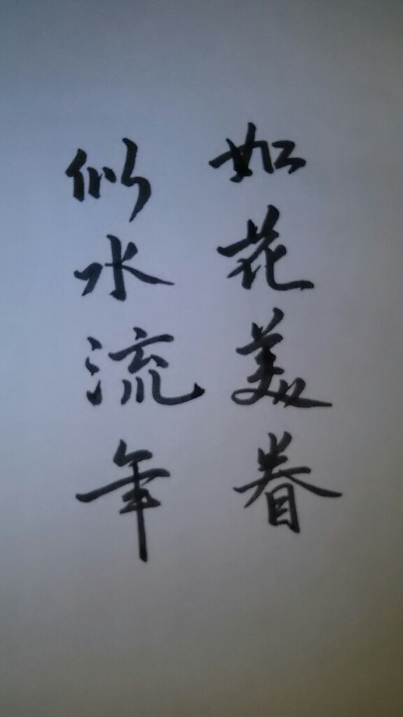 如花美眷,似水流年.