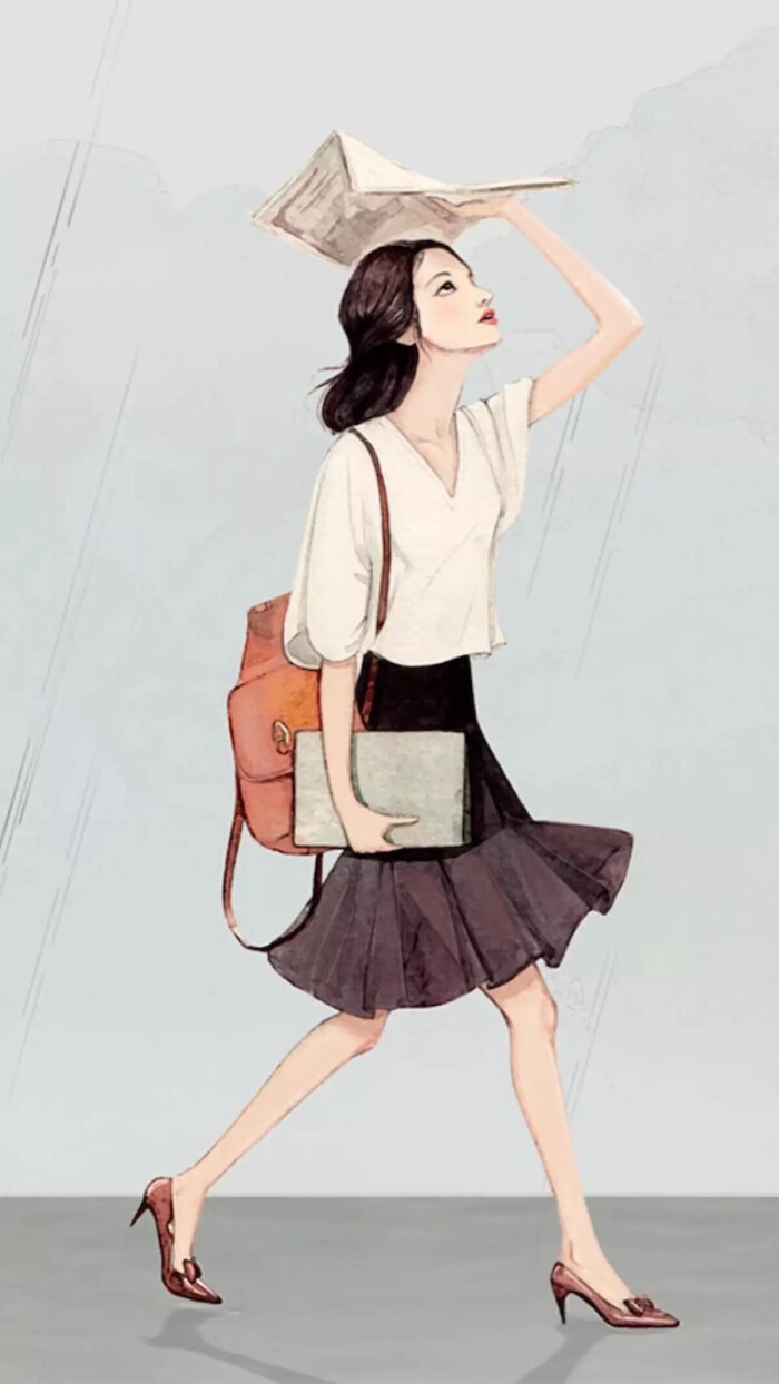 雨天奔跑