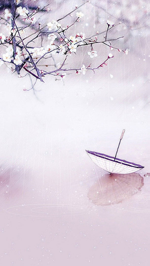 优雅雨伞浅色紫色迷情雨伞忧伤唯美意境壁纸#壁纸##优雅##唯美意境