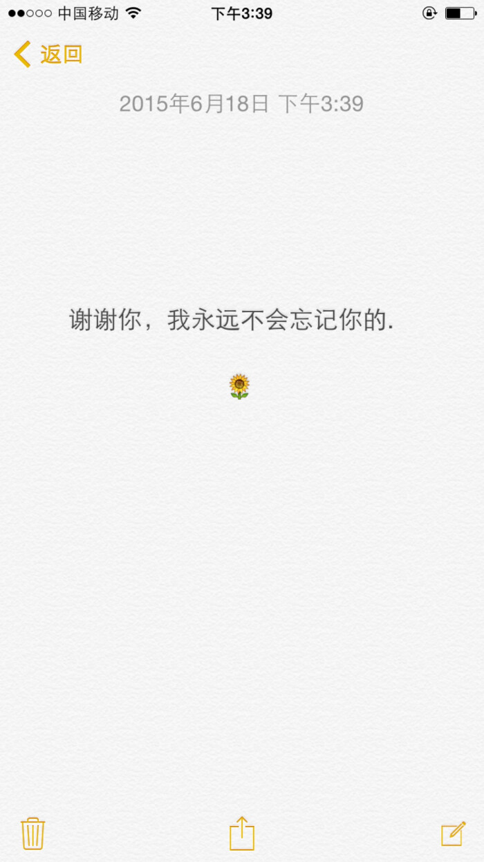 谢谢你,我永远不会忘记你的～年年