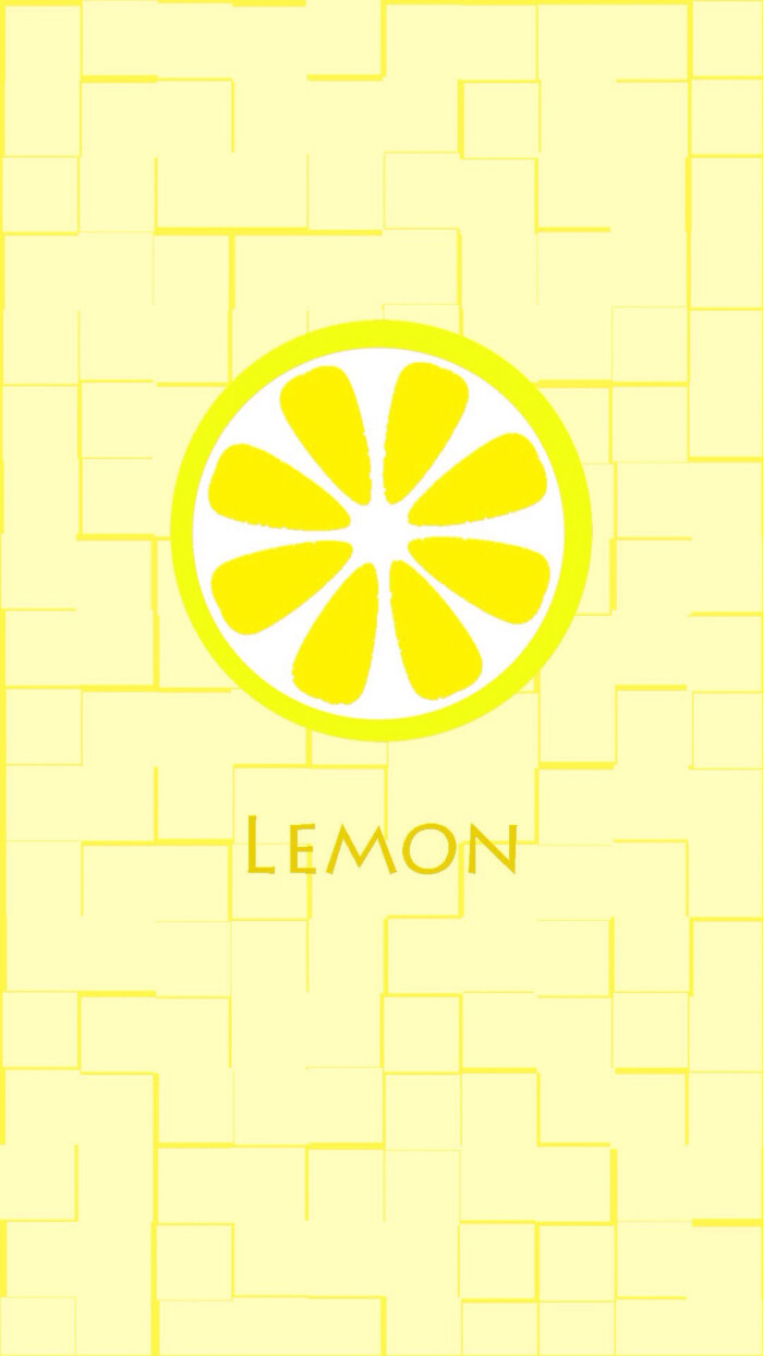 iphone高清壁纸/锁屏 夏天的味道 彩色水果之柠檬