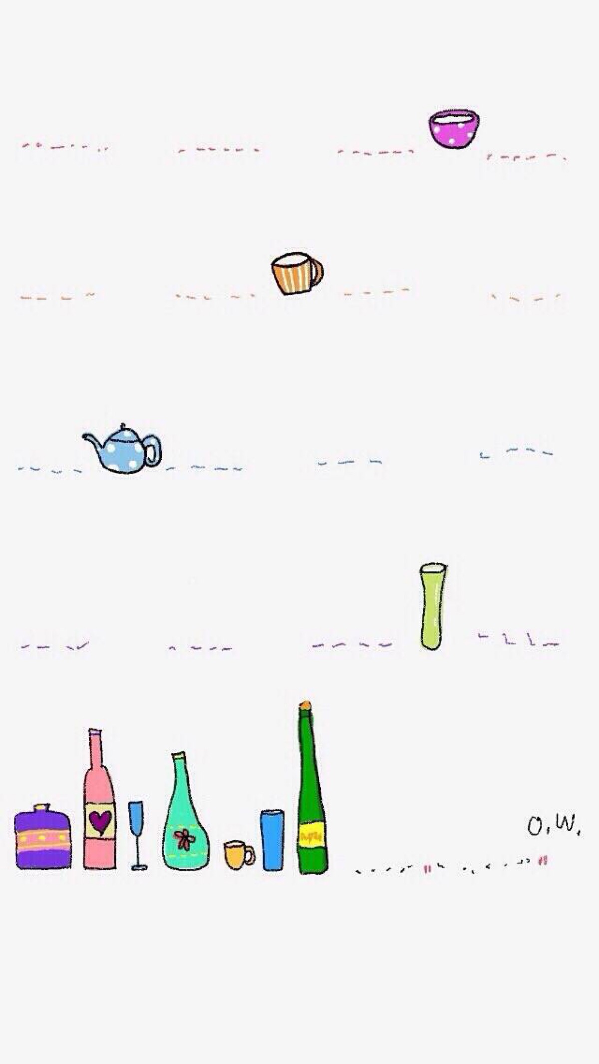 小可爱 简洁 壁纸 平铺 背景