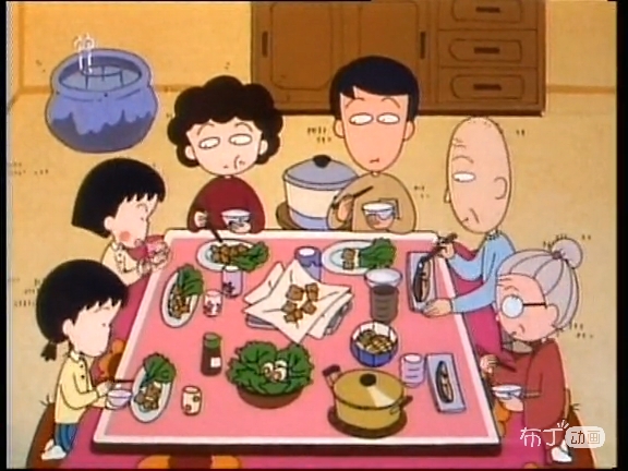 一家人吃饭╯ 樱桃小丸子(1990年) (61ω) 小丸子截图(61 .
