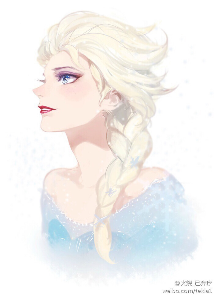 冰雪奇缘 elsa 动漫 同人 插画 壁纸