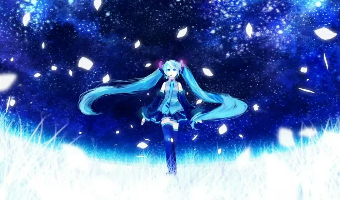 动漫#初音未来 二次元 壁纸 v家