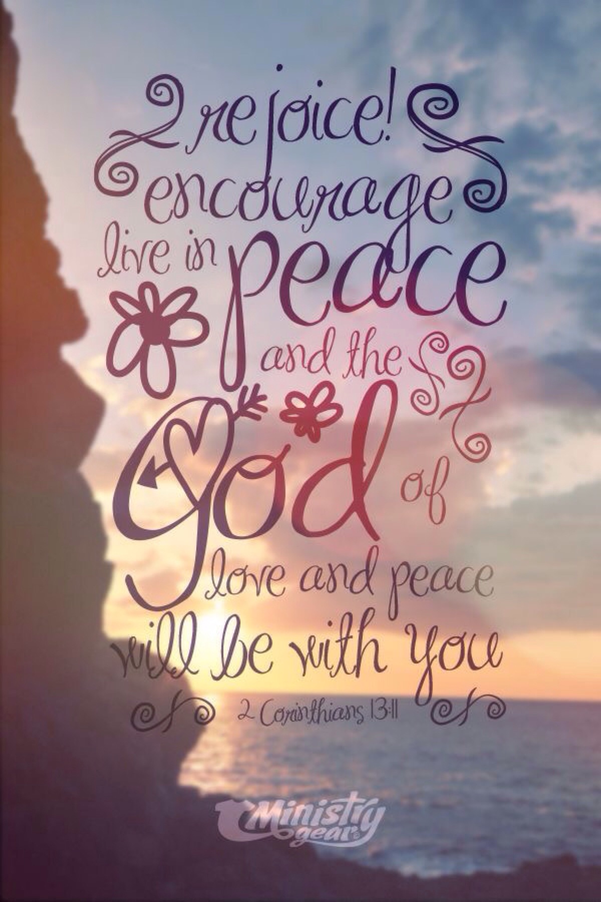 think the same thing, be at peace; and the god of love and peace