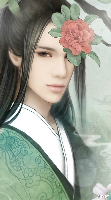 手绘 古风男子